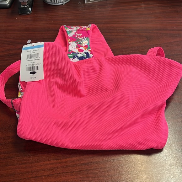 NWT Maaji Fuchsia Dianthus Alicia Trikini One Piece Reversible Swimsuit - Picture 11 of 12